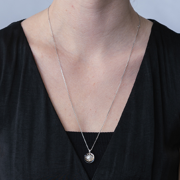 CLEAR CELESTIAL NECKLACE(2SN1674)SV925/K10 ネックレス｜スター 