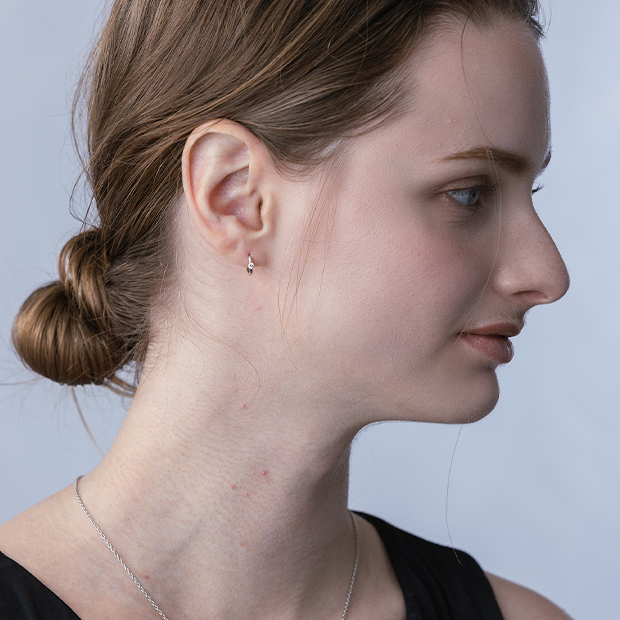 DIAMOND CLICK HOOP PIERCED EARRING(片耳用)(2JP0843)K10