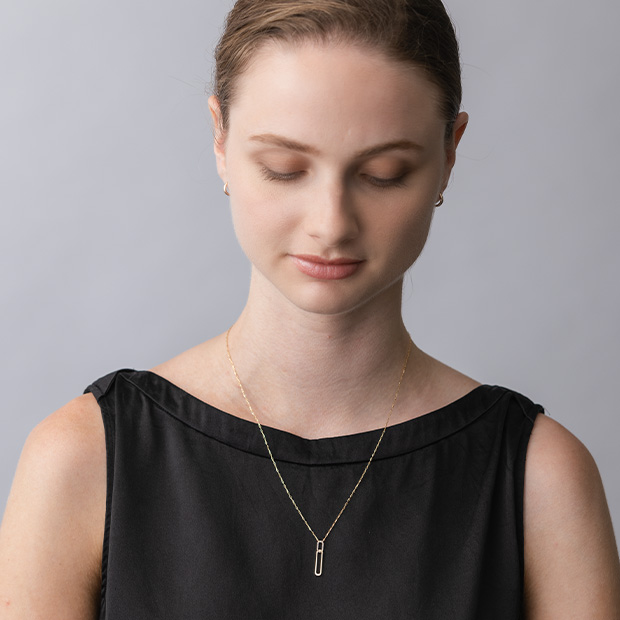 TWO LINKS NECKLACE(1ZN1136)K18YG ネックレス｜スター