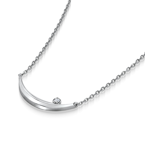 STARJEWELRY スタージュエリー ネックレス スマイル SMILING MOON NECKLACE(SV925)(2SN1680)SV925 ネックレス｜スター