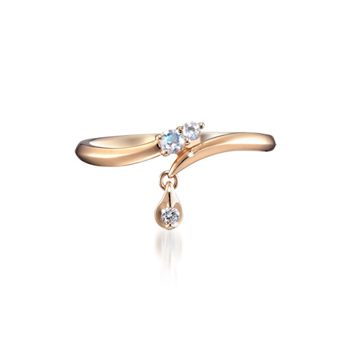 ピンキーリングFLOWER DEW PINKIE RING(2JR0380)|スタージュエリー
