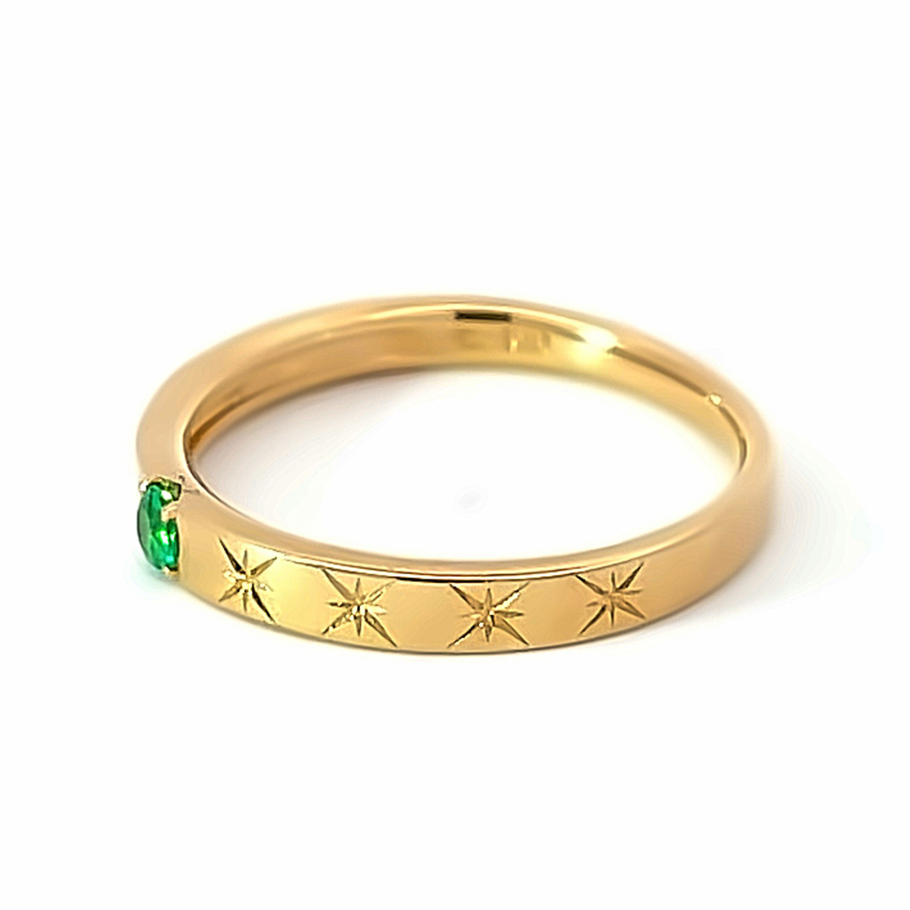 リング(通常リング)EMERALD CELESTIAL RING(2ZR1600)｜スター