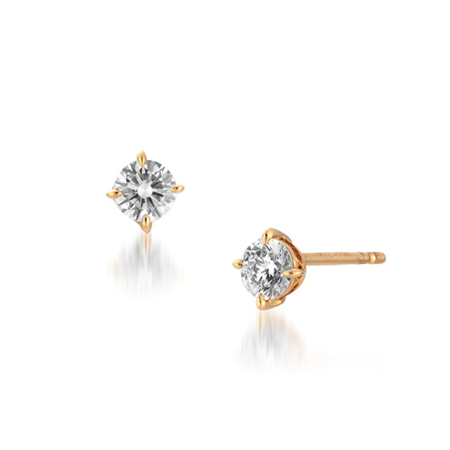 ピアスCROSSING STAR SETTING PIERCED EARRINGS 0.30ct(1ZP0862 