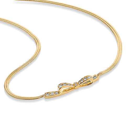 STAR JEWELRYシルバー925 リボンk18 ネックレス DIAMOND CONSTELLATION NECKLACE(2ZN2451)K18 ネックレス