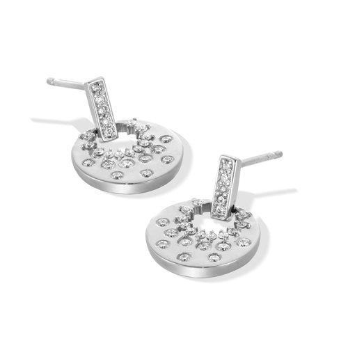 FLOWER MOON PIERCED EARRINGS(1XP0417)Pt950 ピアス｜スター