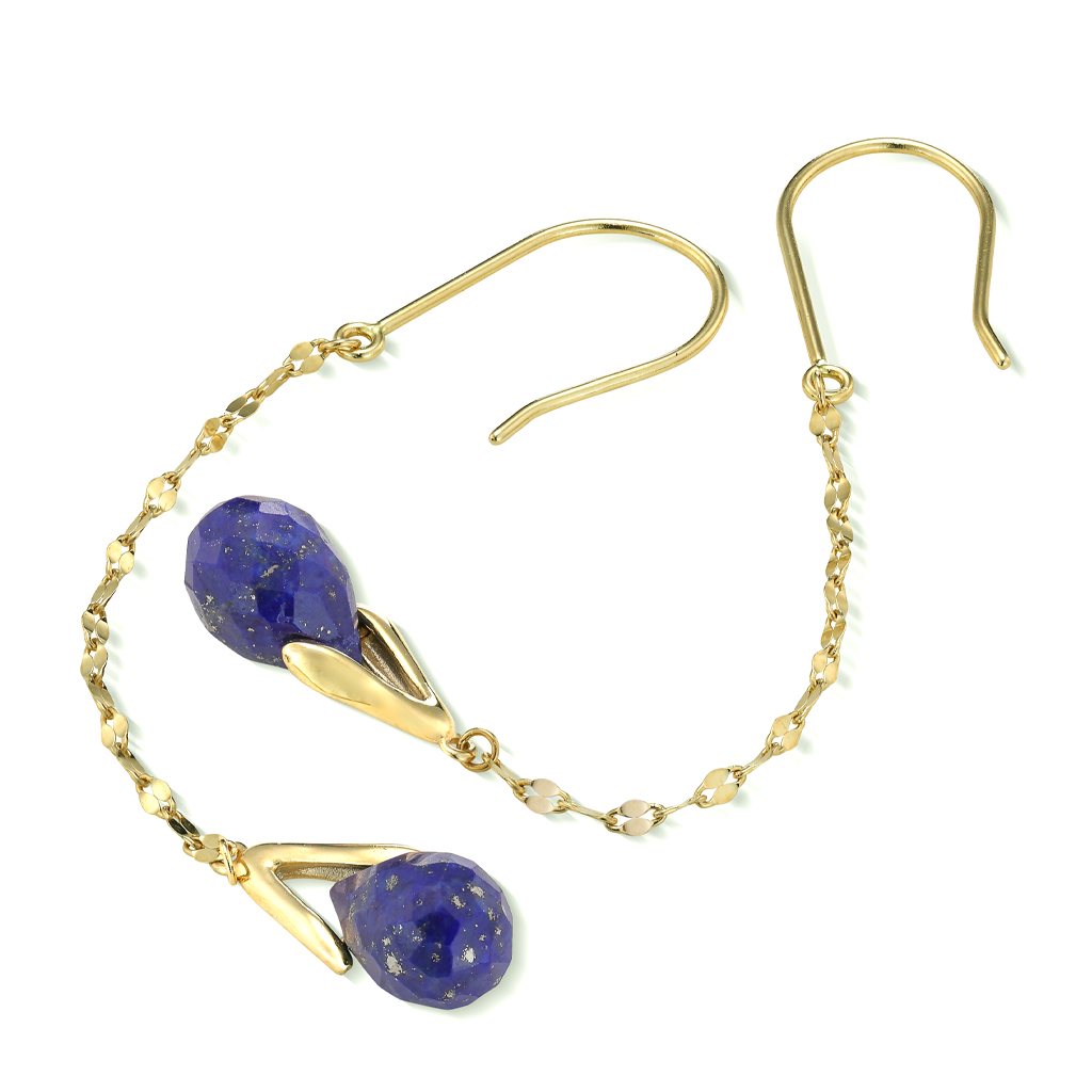 ピアスLAPIS LAZULI COLOR LIQUID PIERCED EARRINGS(2JP7949)STAR