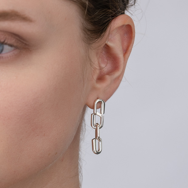 CLICK HOOP PIERCED EARRING(SS)(片耳用)(2ZP1558)K18 ピアス