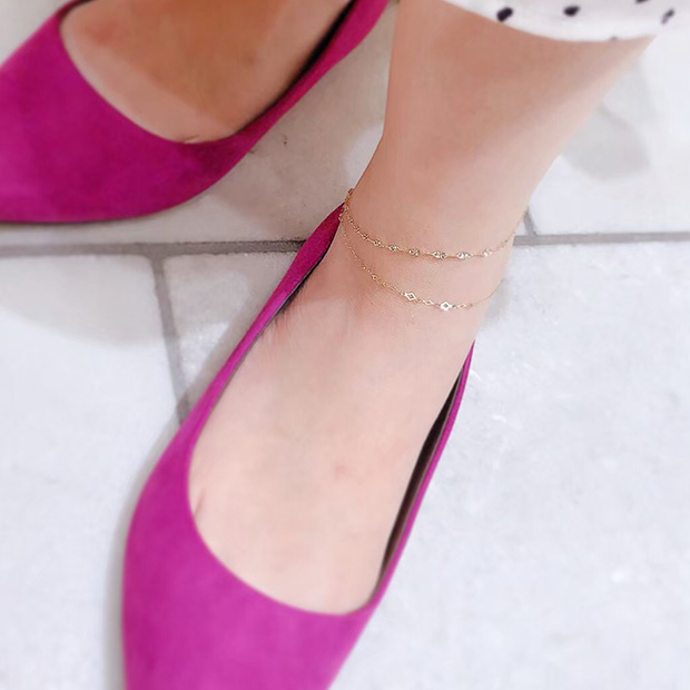 K10 アンクレット CHAIN ANKLET