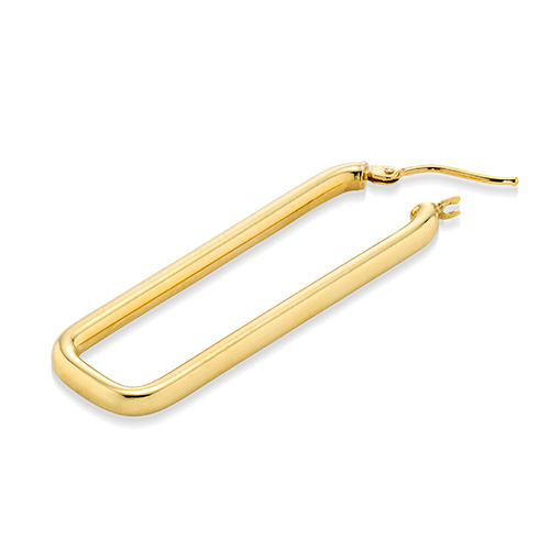 HOOP PIERCED EARRING(L/片耳用)(2JP1075)K10 ピアス｜スター