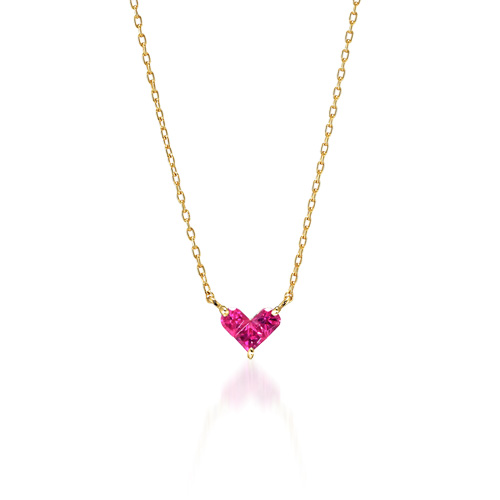 ネックレスMYSTERIOUS HEART RUBY NECKLACE(2ZN2065)｜スター ...