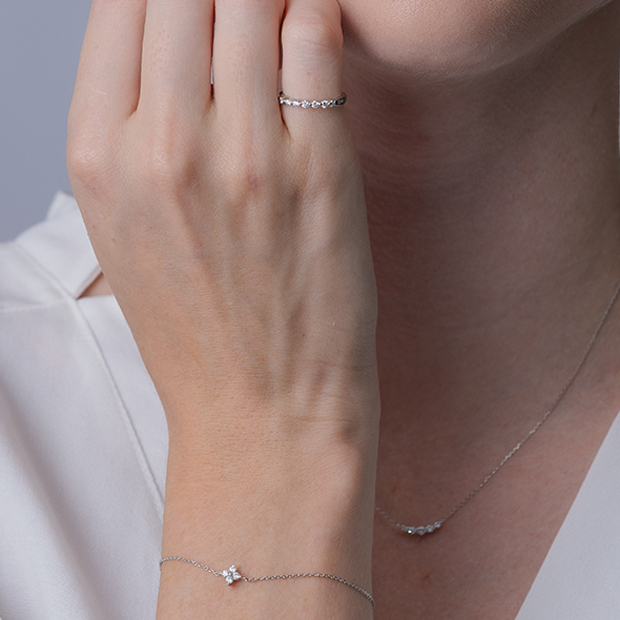STAR JEWELRY Pt950 ダイヤモンドピンキーリング DIAMOND PINKIE RING(2XR0235)Pt950 ピンキーリング｜スター