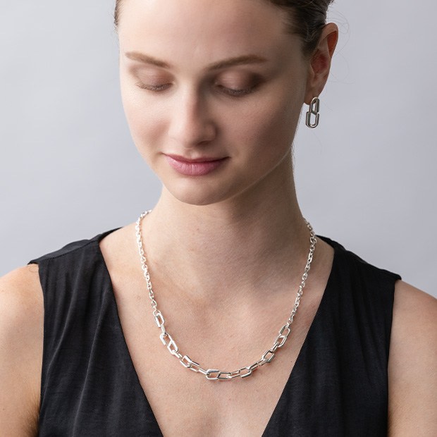 S LINKS NECKLACE(2SN1650)SV925 ネックレス｜スタージュエリー