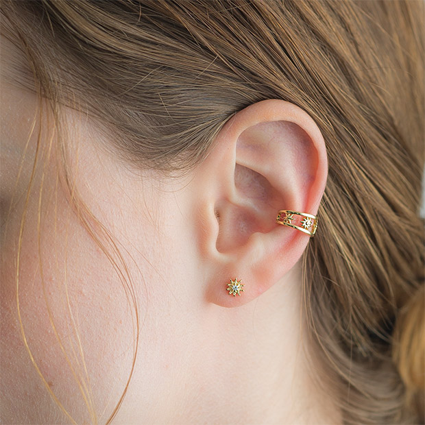 大量購入送料無料 スタージュエリー K18 イヤーカフ DIAMOND EAR CUFF