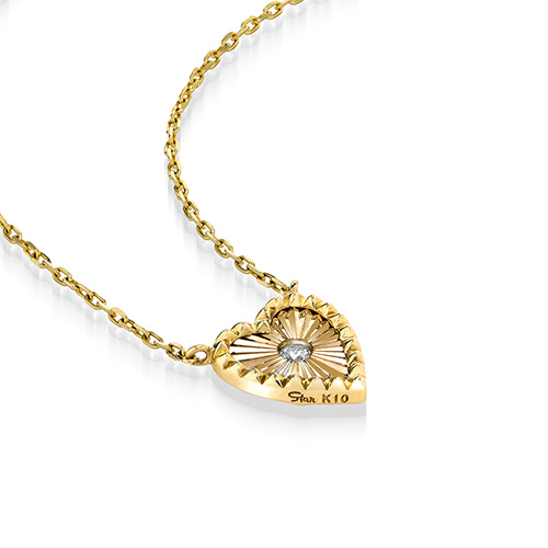 ETCHED HEART NECKLACE(2JN1167)K10 ネックレス｜スタージュエリー公式