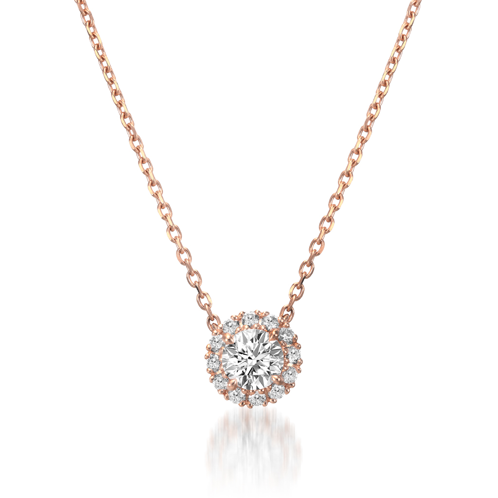 ネックレスDIAMOND HALO NECKLACE(L)(1ZN1080)｜スタージュエリー公式