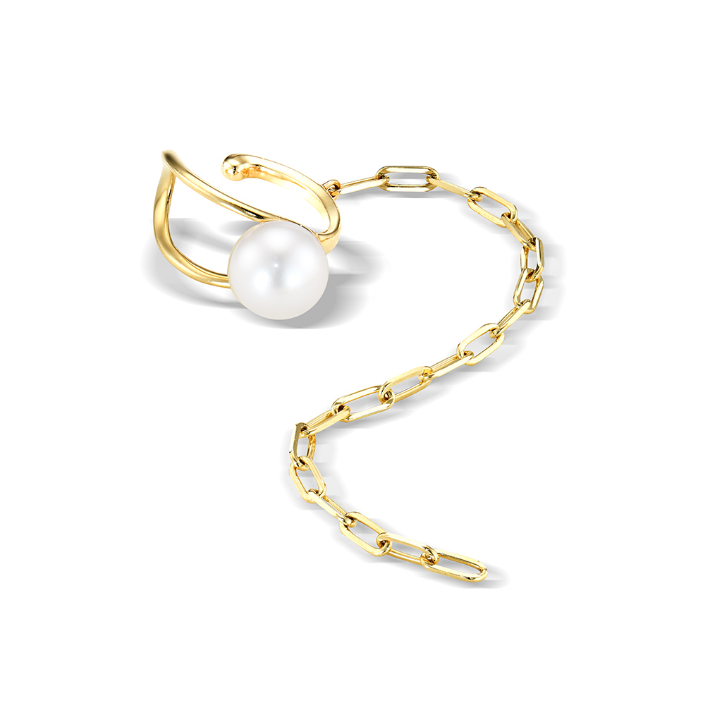 スタージュエリー K10 パール イヤーカフ PEARL EAR CUFF