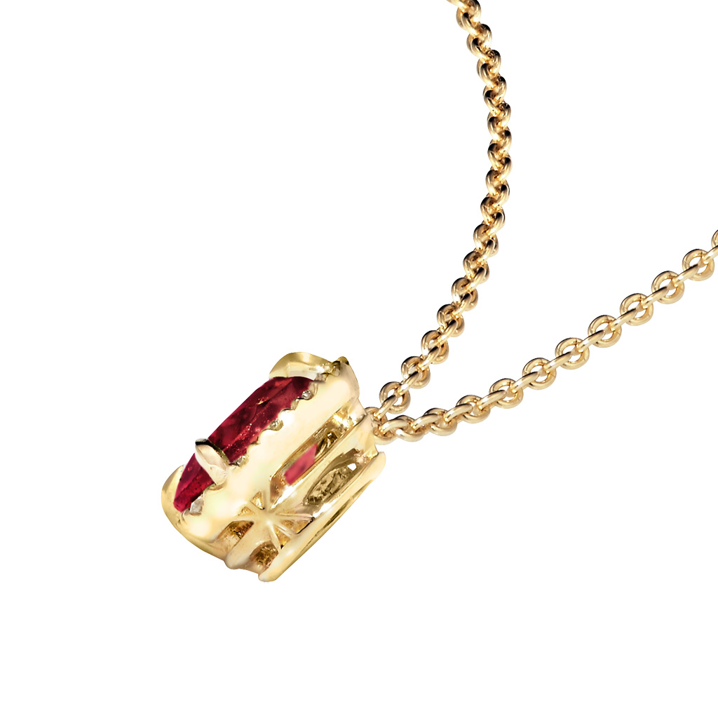 ネックレスPOWER ON THE MOON GRAPE GARNET NECKLACE(2ZN2183)｜スター