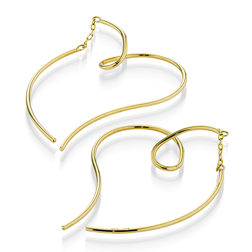 HEART LINE PIERCED EARRINGS(2JP1040)K10 ピアス｜スター