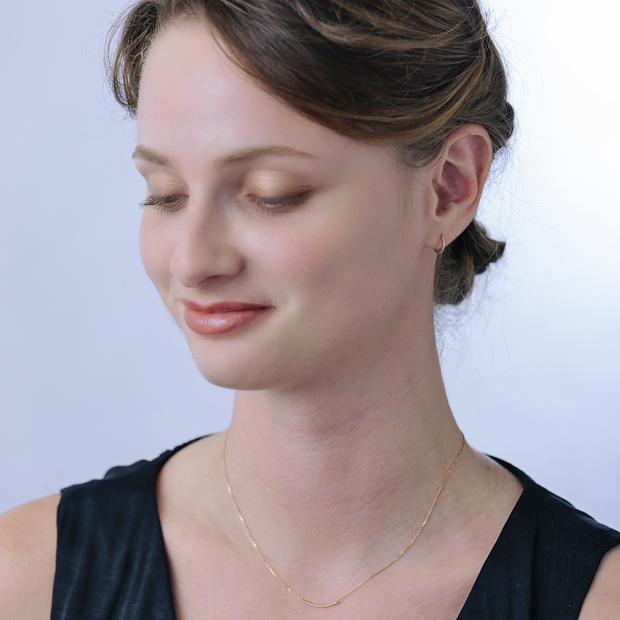 CLICK HOOP PIERCED EARRING(S)(片耳用)(2ZP1562)K18 ピアス