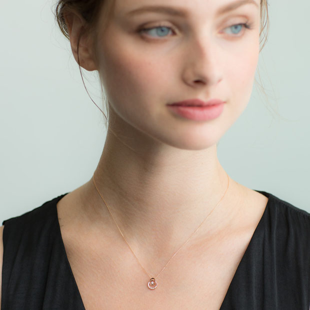 TWO UNIVERSE DIAMOND NECKLACE(2ZN2227)K18 ネックレス｜スター