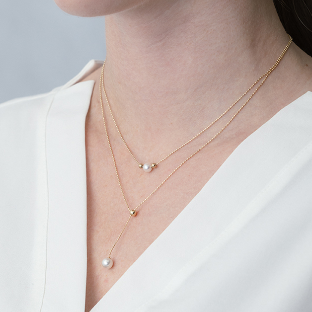 PLANET BALL NECKLACE(2JN0990)K10 ネックレス｜スター