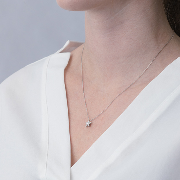 STAR OF STARS NECKLACE(M)(1XN0807)Pt950 ネックレス｜スター