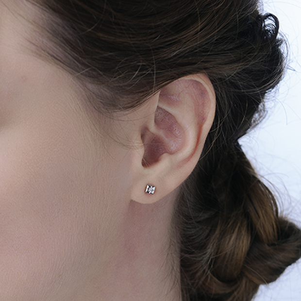 DIAMOND ASTERISK PIERCED EARRINGS(SQUARE)(2SP0914)SV925 ピアス｜スタージュエリー公式 ...