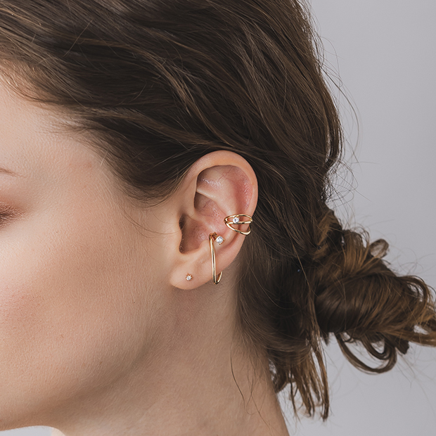 イヤーカフWHITE SAPPHIRE EAR CUFF(片耳用)(2JE0157)｜スター ...