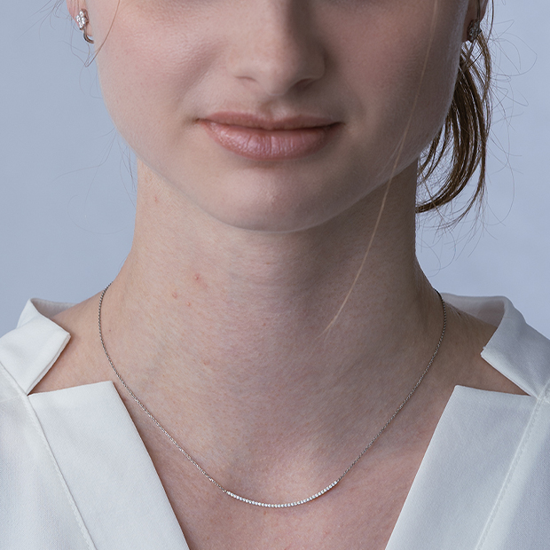 DIAMOND LINE NECKLACE(1XN0615)Pt950 ネックレス|スター DIAMOND LINE NECKLACE(1XN0615)Pt950 ネックレス|スター