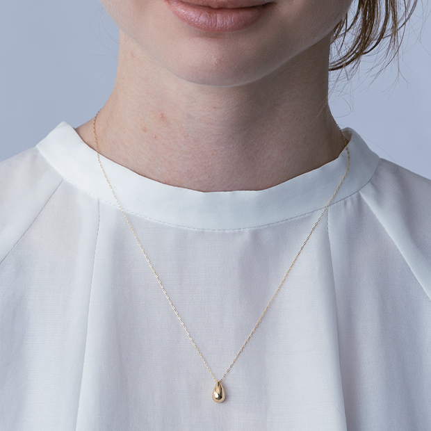 PUFFY DROP NECKLACE(2JN1129)K10 ネックレス｜スタージュエリー