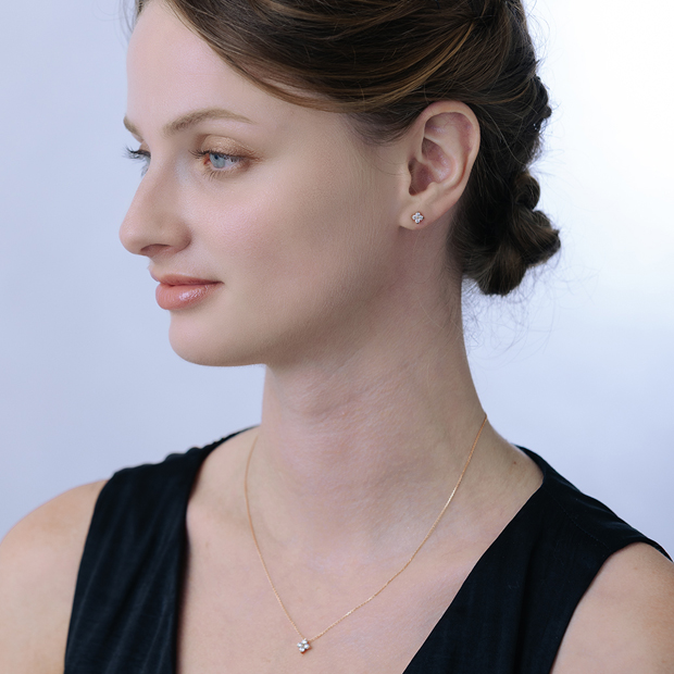 新品未使用☆スタージュエリー／ネックレス＆ピアス／2021年数量限定品 BRIGHTEST STAR DIAMOND NECKLACE(MS)(1XN0782)Pt950 ネックレス