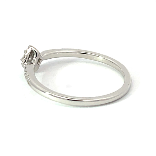 DIAMOND SQUARE HALO RING(2XR0242)Pt950 リング｜スタージュエリー