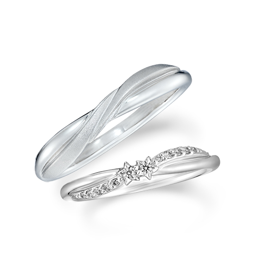 Stargazer」MARRIAGE RING(2PR0742)Pt950 マリッジリング