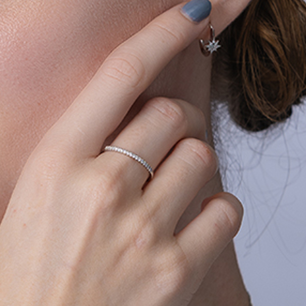 STAR JEWELRY ハーフエタニティリング Premium Half Eternity Ring 2PR0530|結婚指輪(マリッジリング)