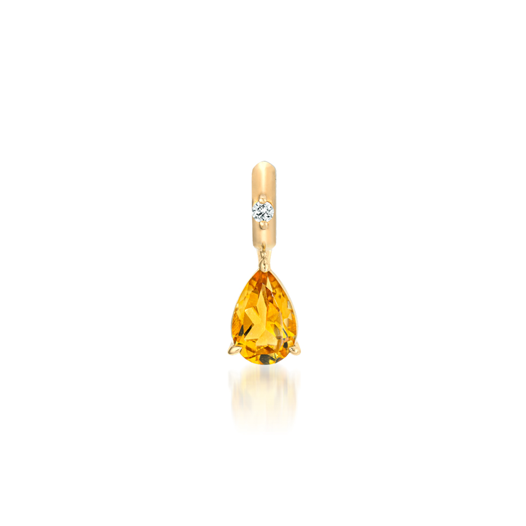 K10 チャーム TALISMANIC CITRINE CHARM(11月の誕生石 シトリン)