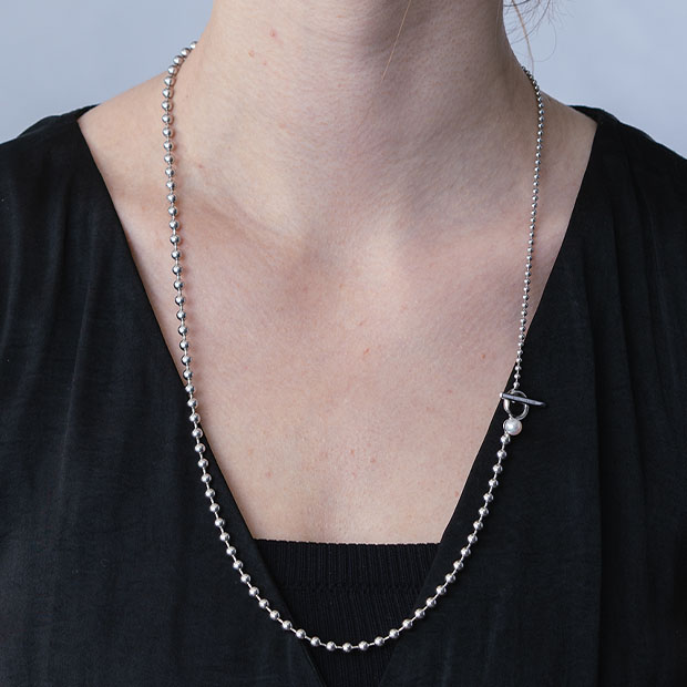 BALL T-BAR NECKLACE(2SN1670)SV925 ネックレス｜スタージュエリー公式