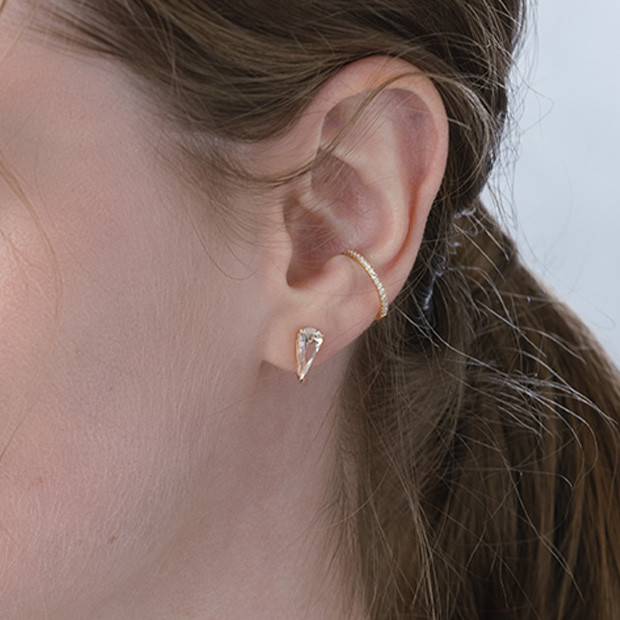 ニコラさん専用☆スタージュエリー☆REFLECTION HEARTピアス両耳 REFLECTION HEART PIERCED EARRING(片耳用)(2JP1069)K10 ピアス