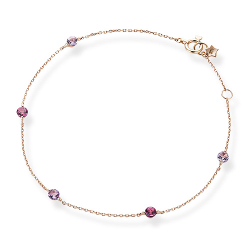 ブレスレットRHODORITE GARNET & PINK AMETHYST BRACELET(2JU0217