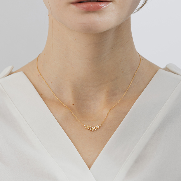 BLOOMING STAR NECKLACE (K18)(1ZN1200)K18 ネックレス｜スター