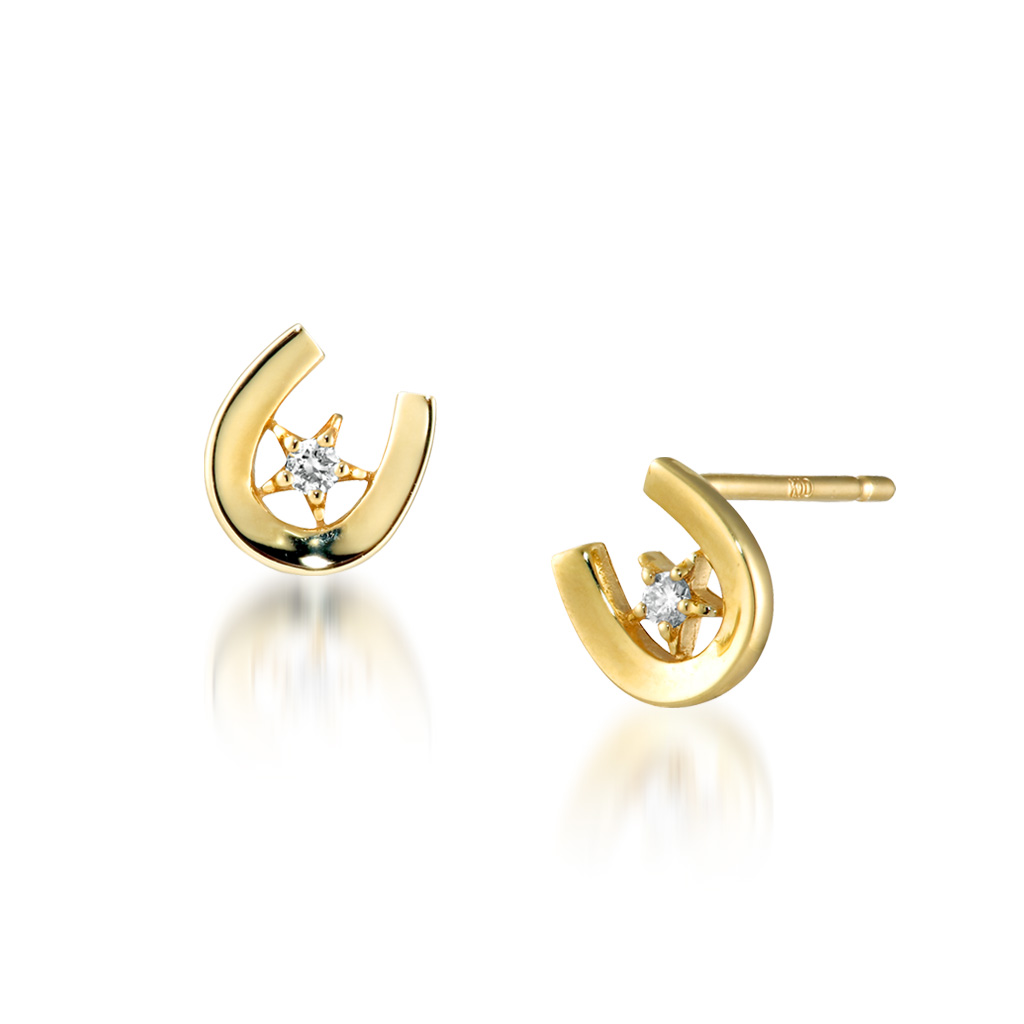 ピアスDIAMOND HORSESHOE PIERCED EARRINGS(2JP0635)｜スター