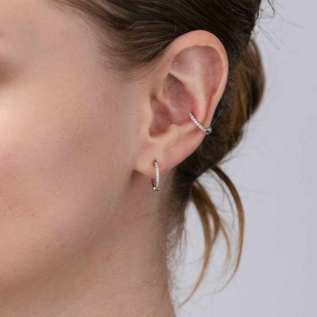 DIAMOND CLIP EARRINGS(1XE0107)Pt950 イヤリング｜スタージュエリー