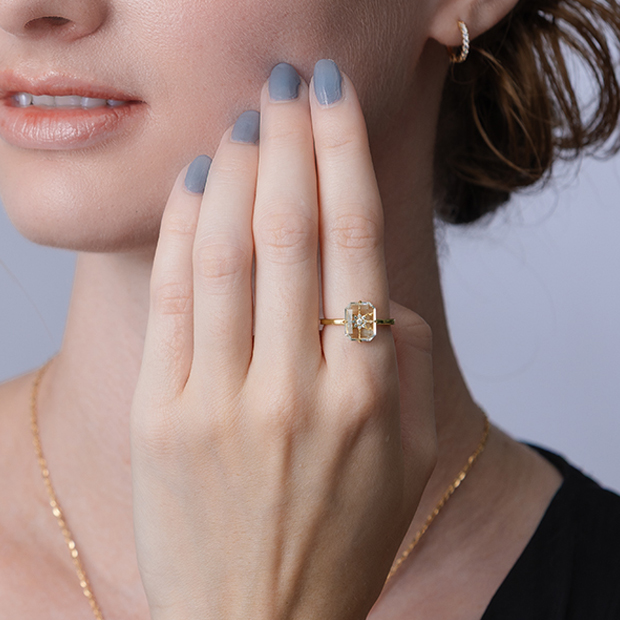 K18スターリング REFLECT ON LIGHT RING(1ZR1252)K18 リング｜スタージュエリー公式