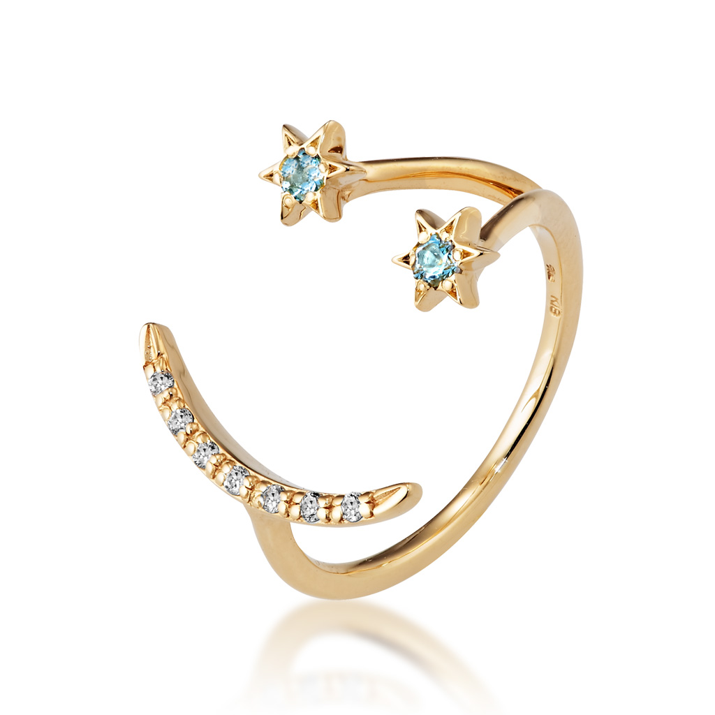 GIRL'S STAR SMILE RING2ZRSTAR JEWELRY GIRL スター