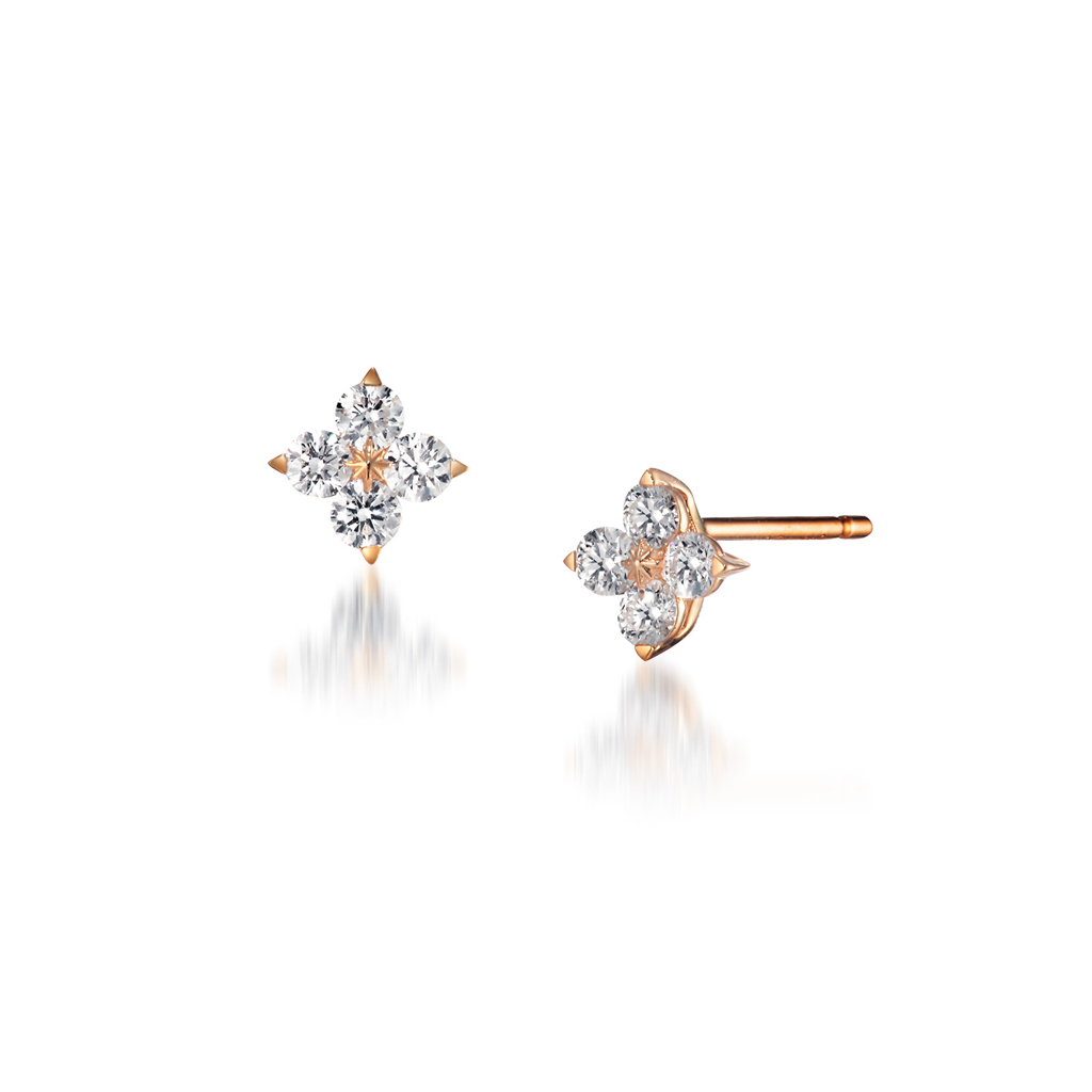 ピアスBRIGHTEST STAR DIAMOND PIERCED EARRINGS(S)(2ZP1440)｜スター