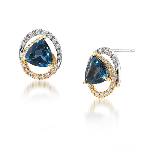 ピアスNIGHT BLUE PIERCED EARRINGS(1ZP0916)｜スタージュエリー公式 