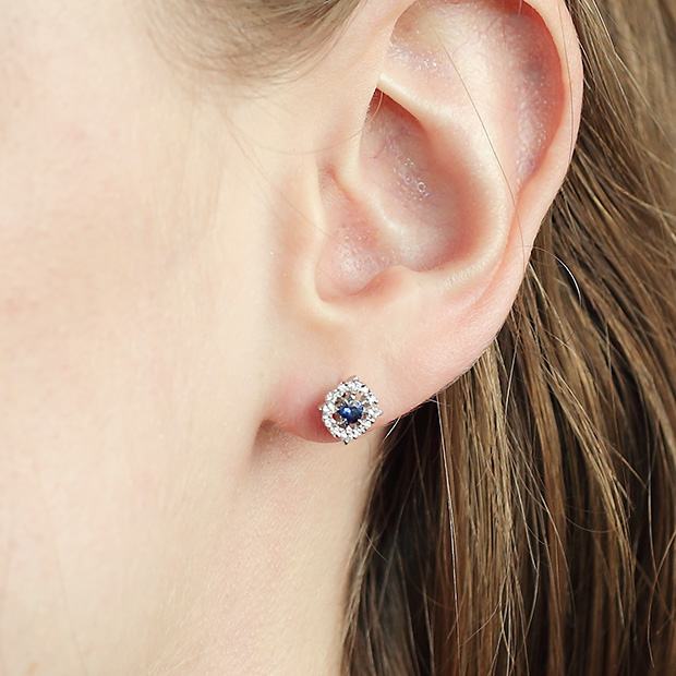 ピアスSAPPHIRE SIRIUS PIERCED EARRINGS(両耳用)(1XP0402)｜スター 