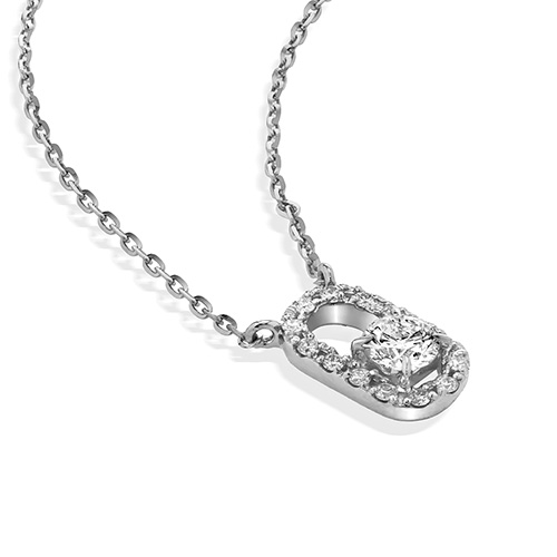 スタージュエリー　ネックレス　シルバー✖︎K14 STAR JEWELRY スタージュエリー K14/シルバー925 オープンハート