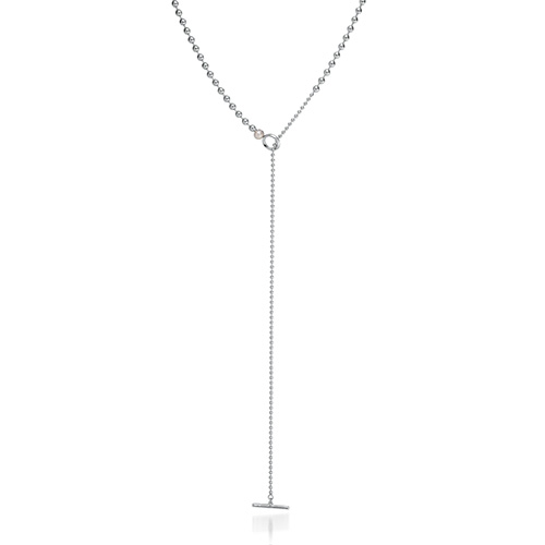 BALL T-BAR NECKLACE(2SN1670)SV925 ネックレス｜スター