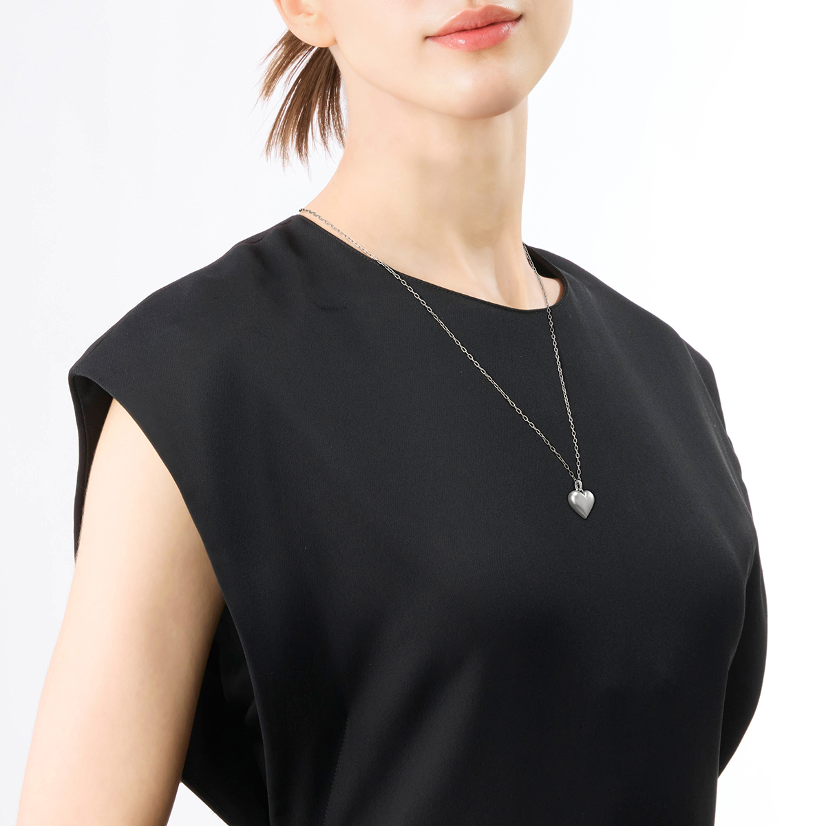 80周年限定商品】PUFFY HEART NECKLACE(2SN1692)SV925 ネックレス