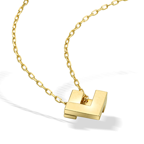 DIAMOND GEOMETRIC V NECKLACE(2JN1036)K10 ネックレス｜スター